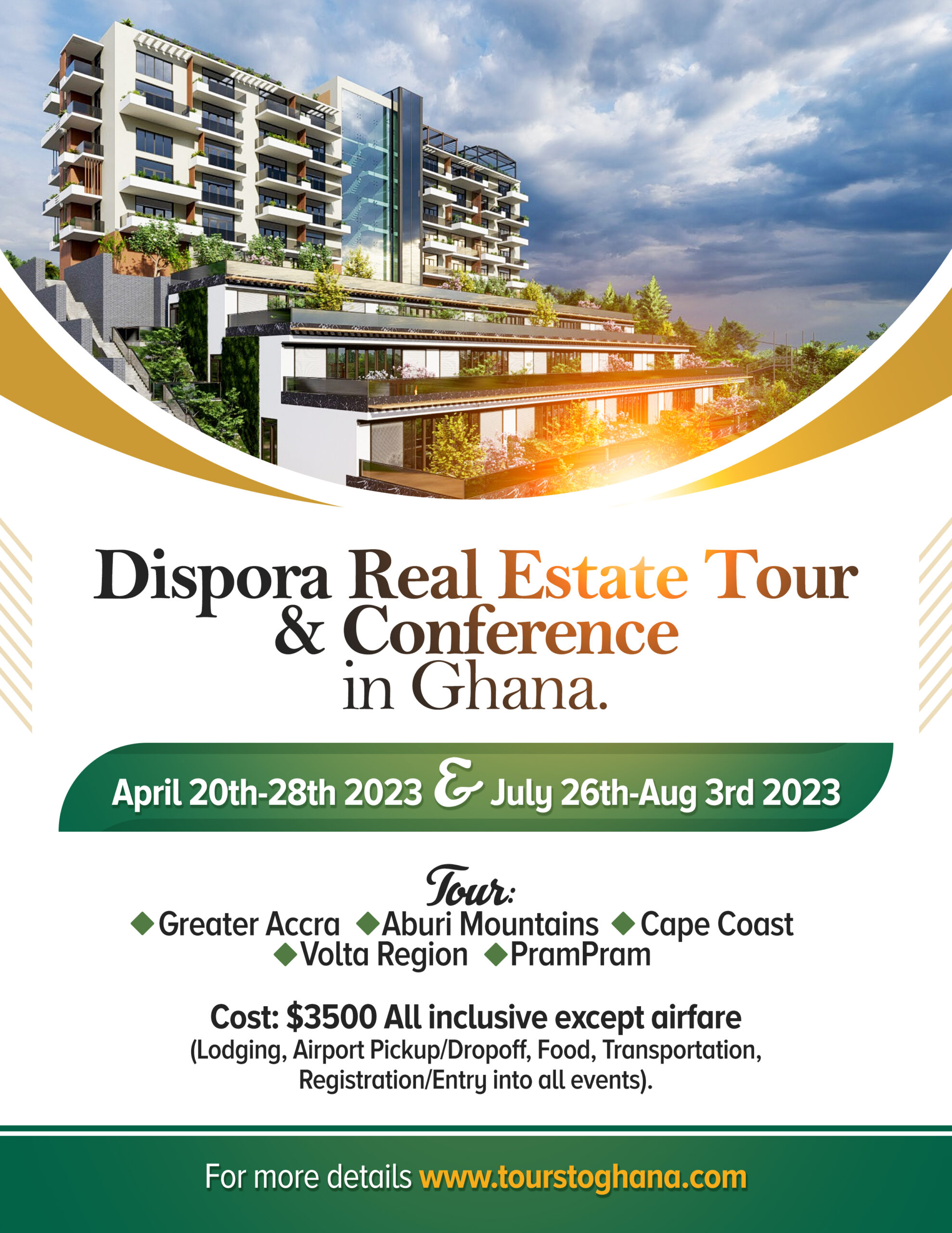 Ghana Real Estate Tour/ Conference Tours to Ghana